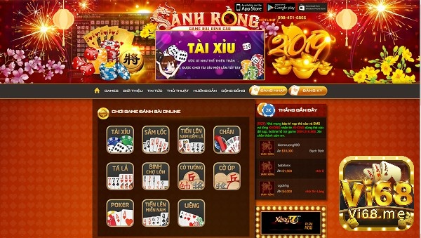 Cổng game đánh bài đổi card Sảnh Rồng