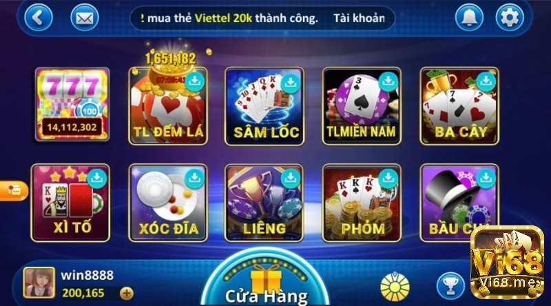 Kho game đổi thưởng tiền mặt tại Win 88 club