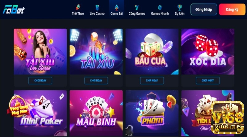 Game đánh bài online đổi thưởng FABET có nhiều ưu điểm