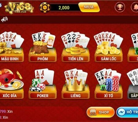 Tại trò chơi đánh bài cực đặc sắc tại cổng game Vi68