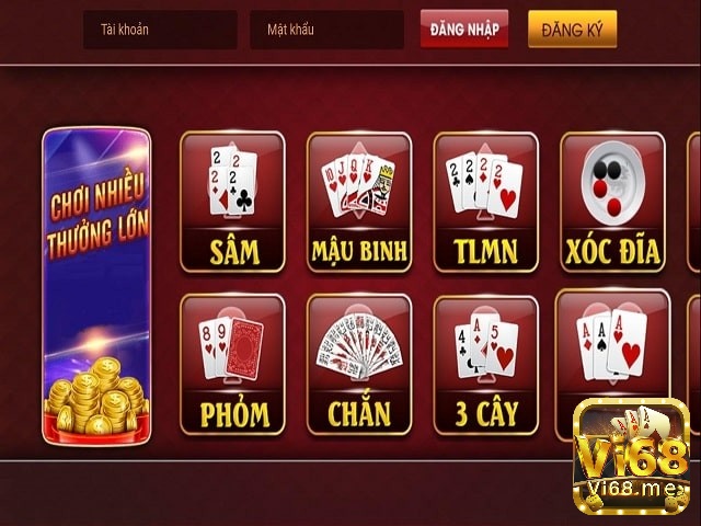 Một số những loại game bài uy tín