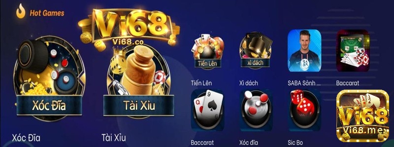 Kho game của Vi68 rất đa dạng