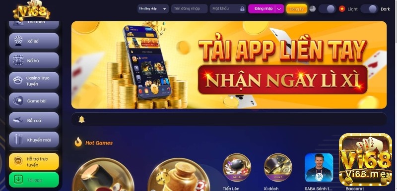 Vi68 có rất nhiều ưu đãi dành cho anh em