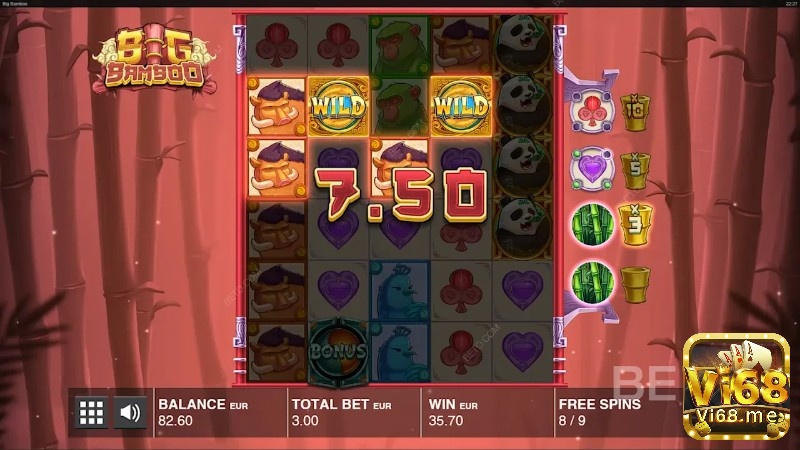 Slot chủ đề gấu trúc sở hữu nhiều biểu tượng trả thưởng cao