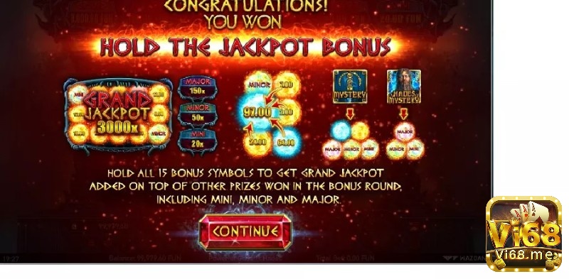 Tiền thưởng và giải đặc biệt trong game slot này rất hấp dẫn