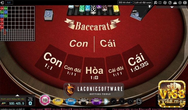 Cách tính điểm khi chơi Baccarat online giống như khi chơi offline