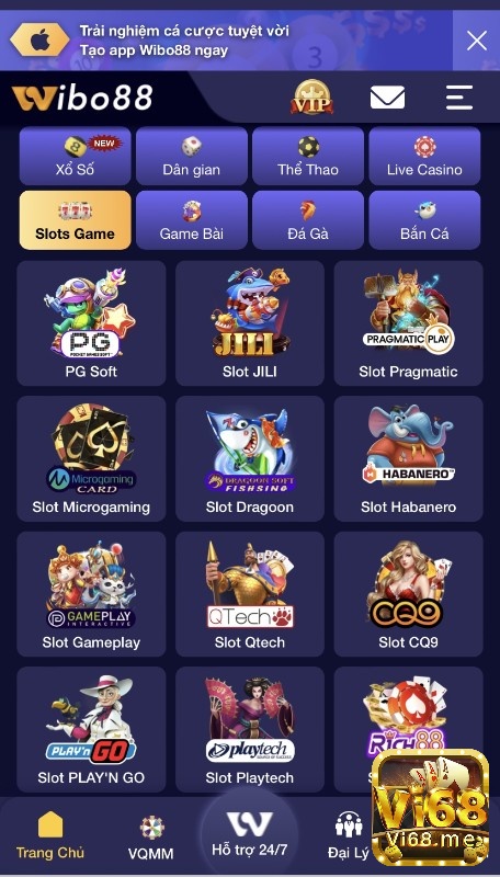 Các trò chơi Slots tại web cược phong phú về số lượng